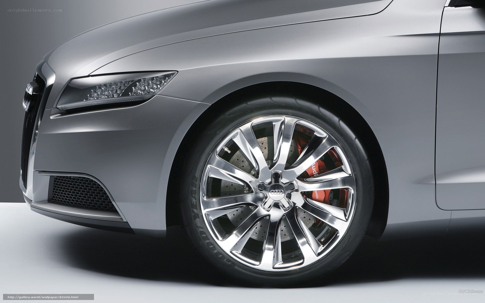 Audi concept car front wheel