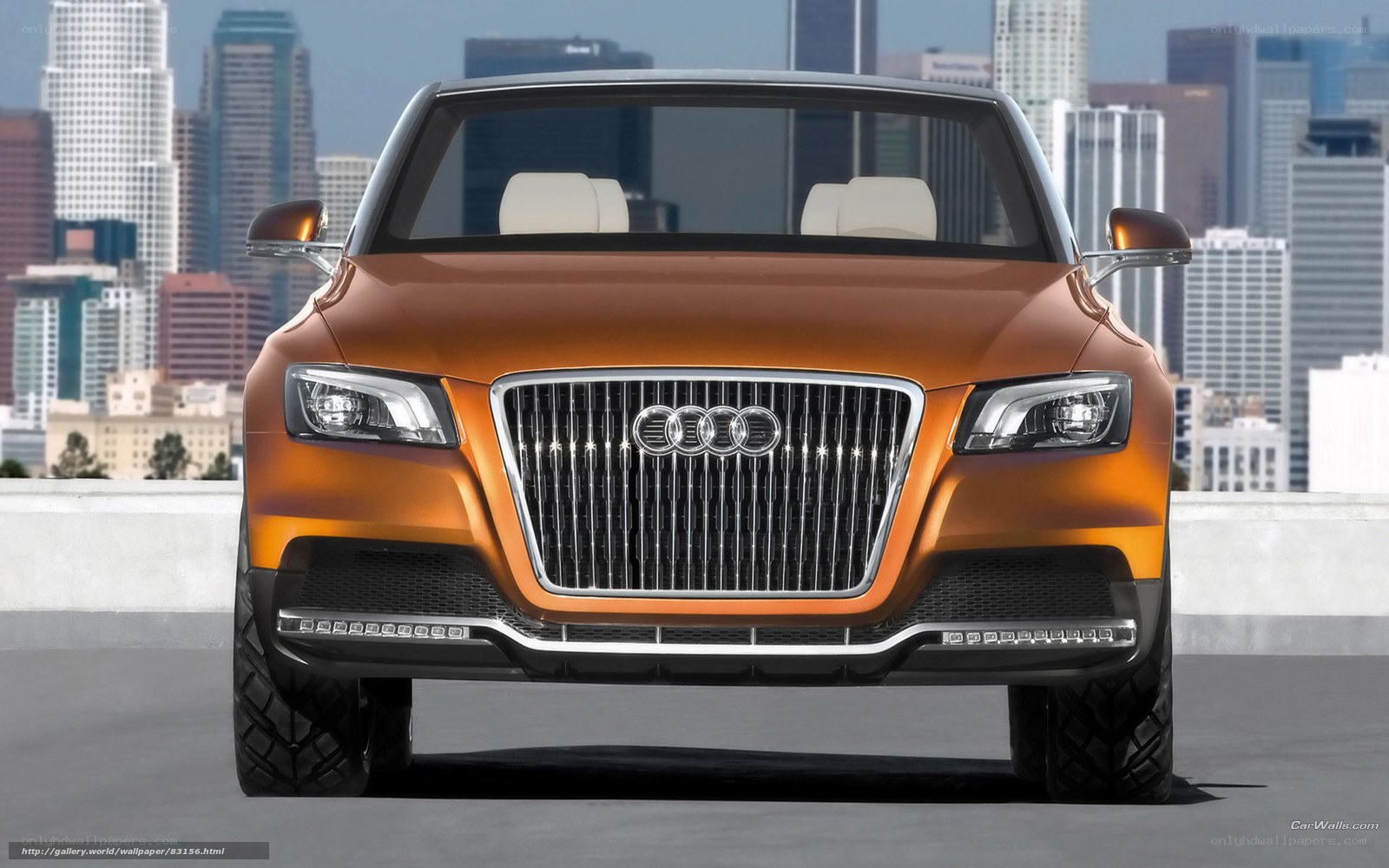 Audi concept car in city