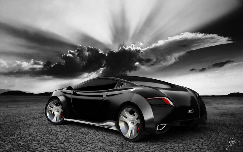 Audi concept car in desert