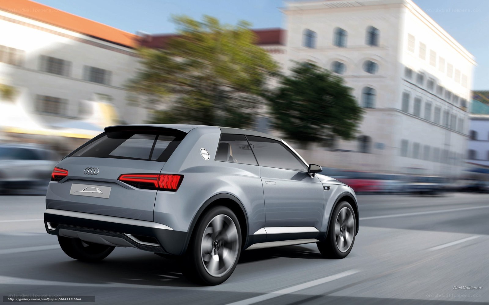 Audi concept car in motion