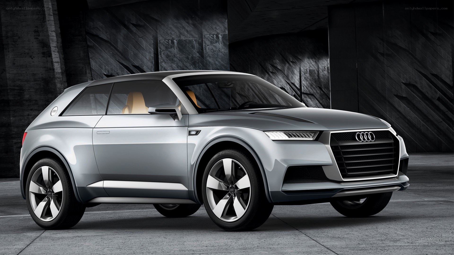 Audi concept car in studio