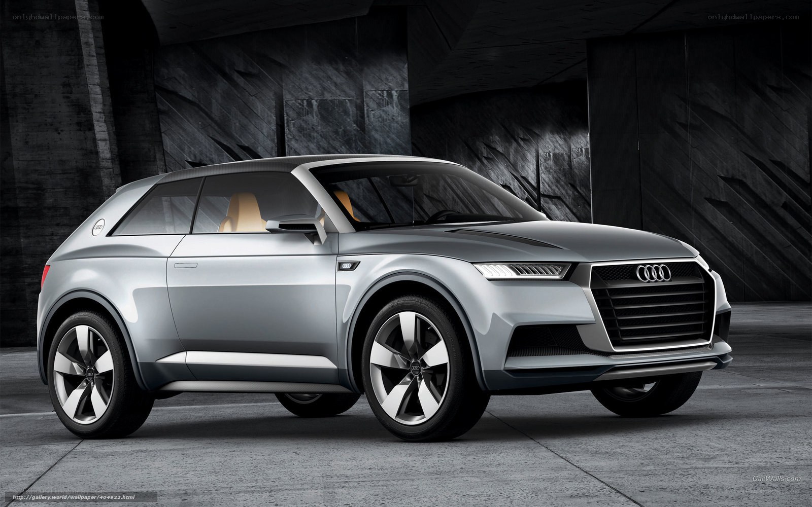 Audi concept car in studio