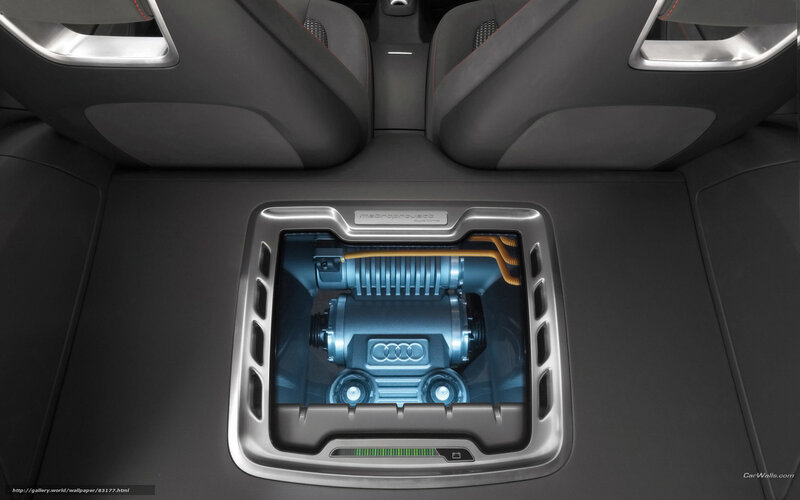 Audi Concept Car Interior — Black, Futuristic