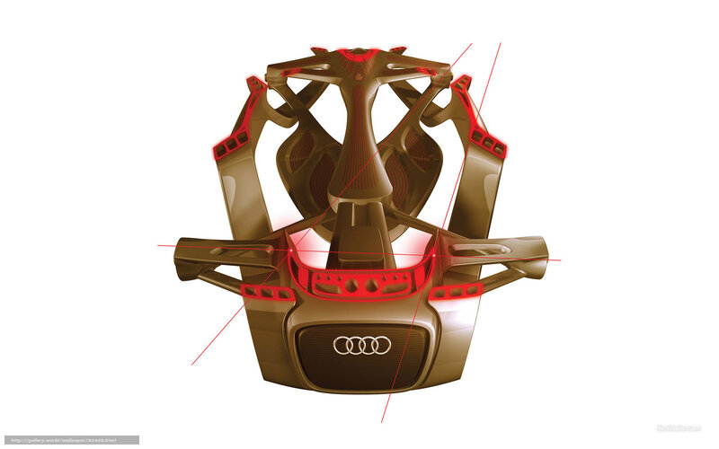Audi Concept Car Interior — Brown, Futuristic