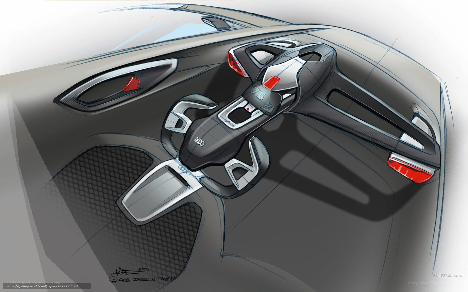 Audi concept car interior design