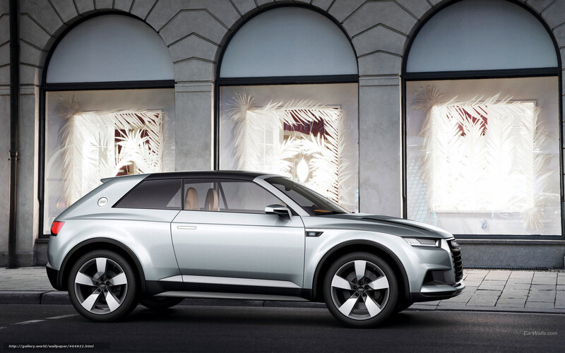 Audi concept car on city street