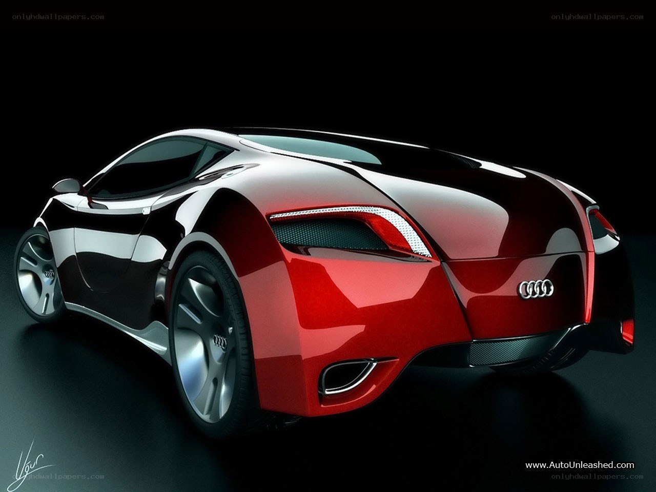 Audi concept car rear view