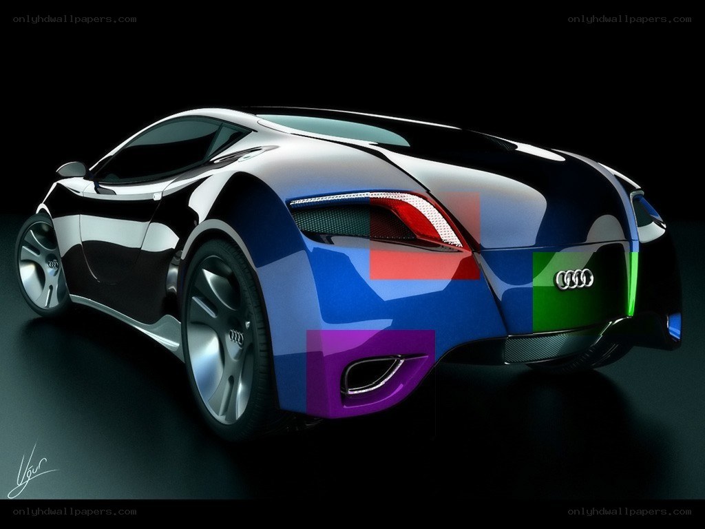 Audi concept car rear view