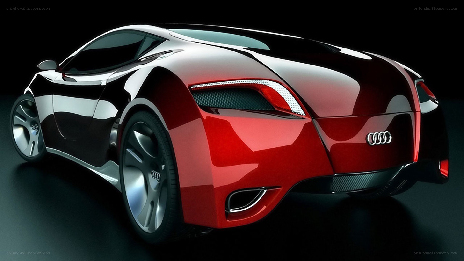 Audi concept car rear view