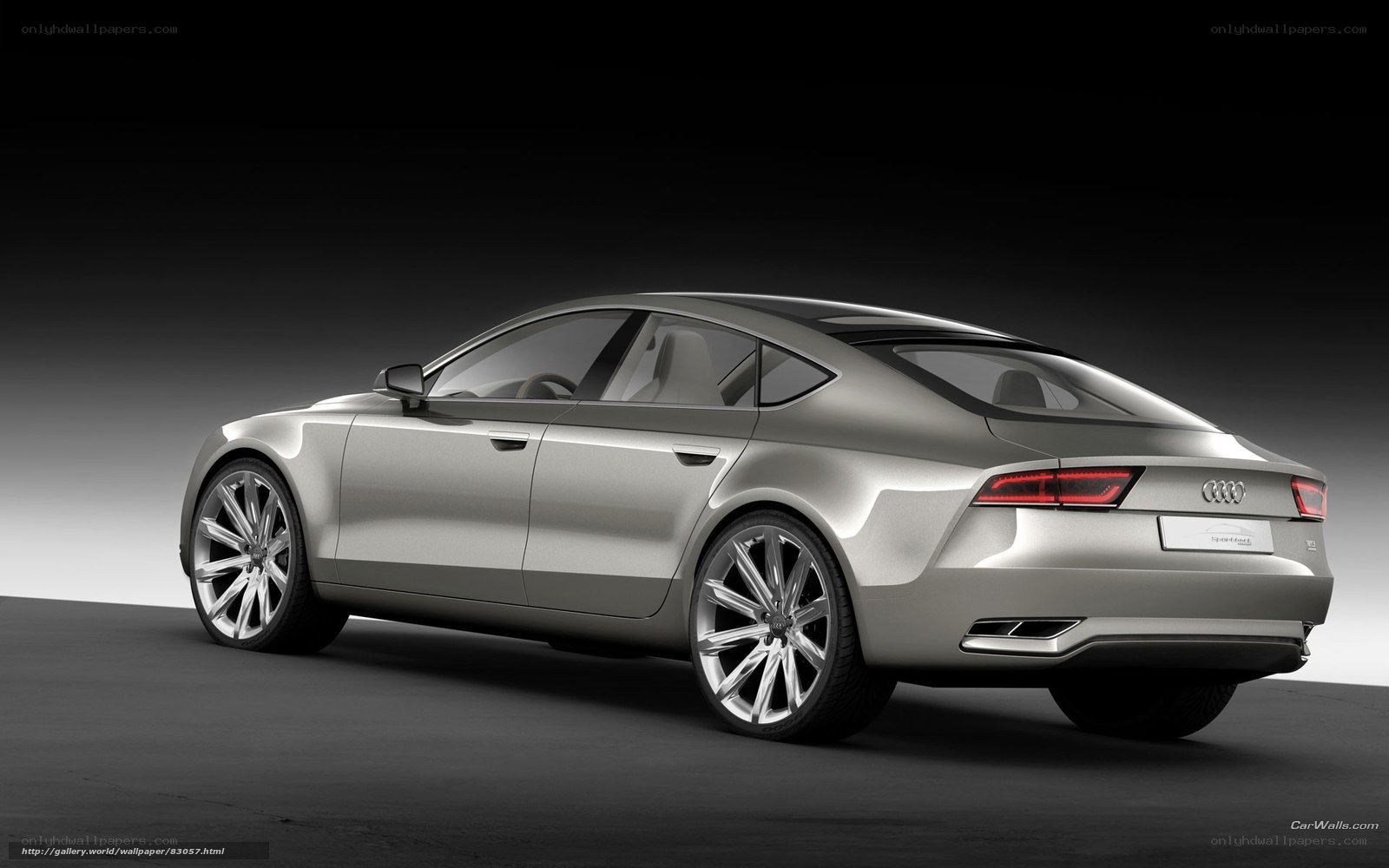 Audi concept car rear view