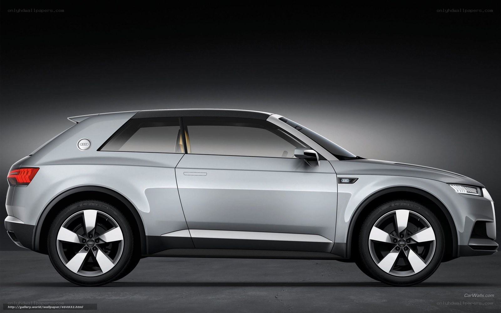 Audi concept car side profile