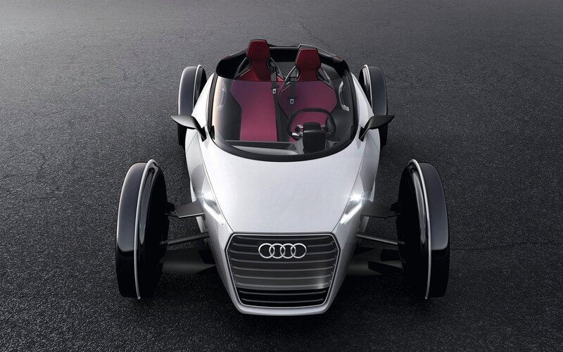 Audi Concept Car — Silver, Modern, 3d Render