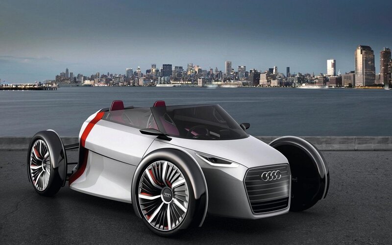 Audi Concept Car — Silver, Modern