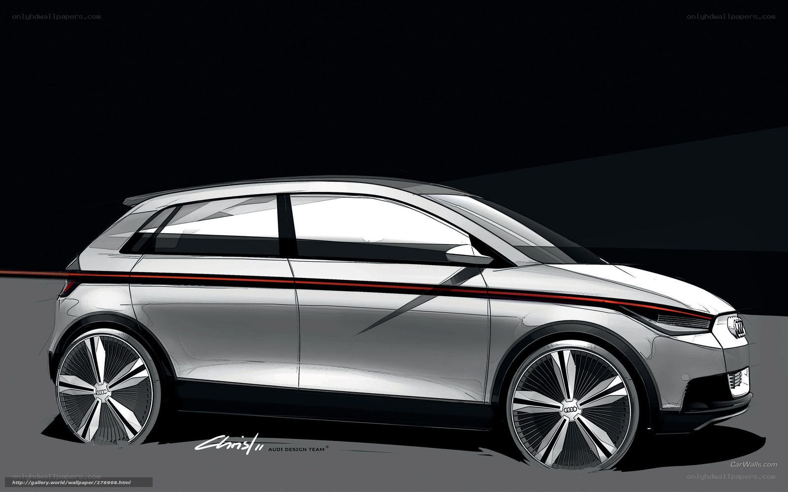 Audi concept car sketch
