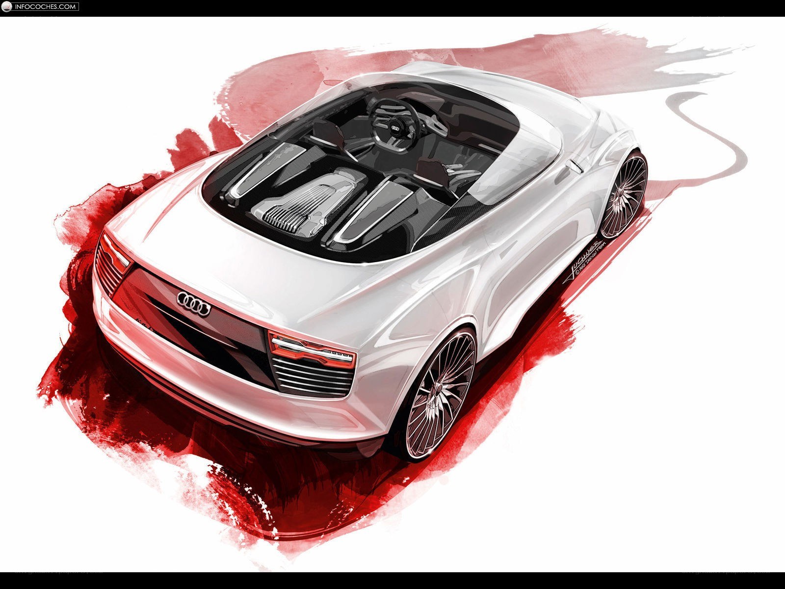 Audi concept car sketch