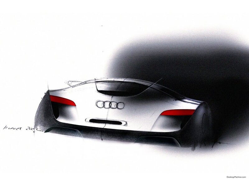 Audi concept car sketch