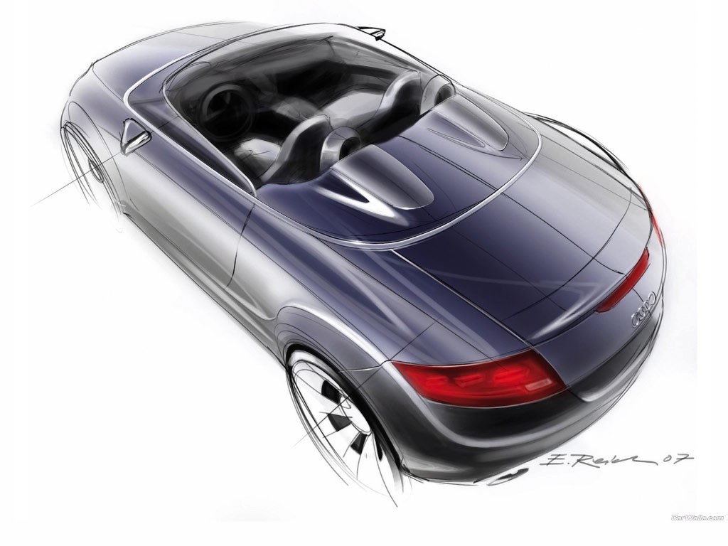 Audi concept car sketch