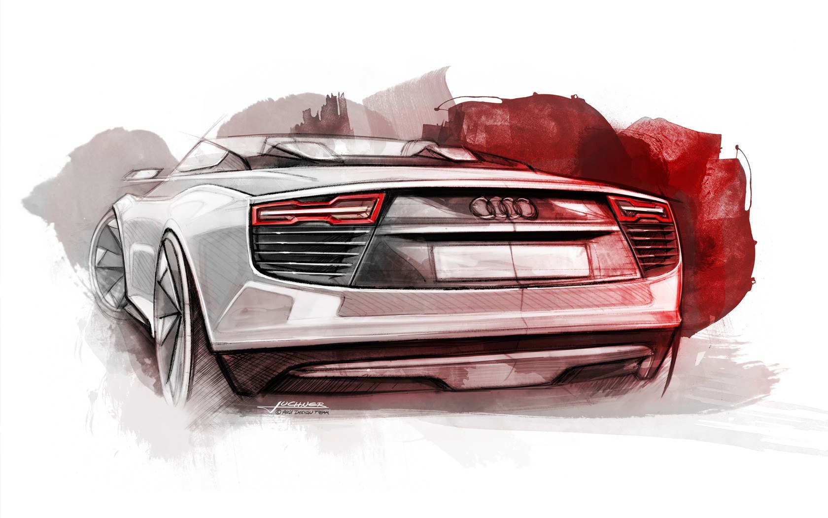 Audi concept car sketch
