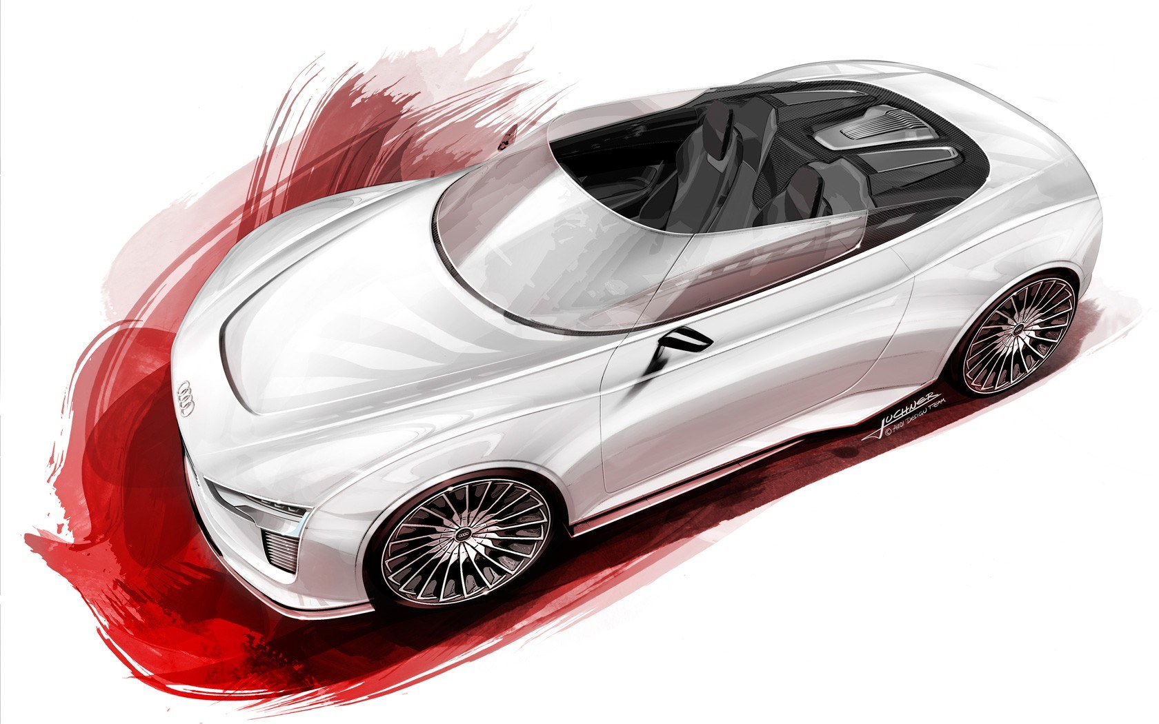 Audi concept car sketch