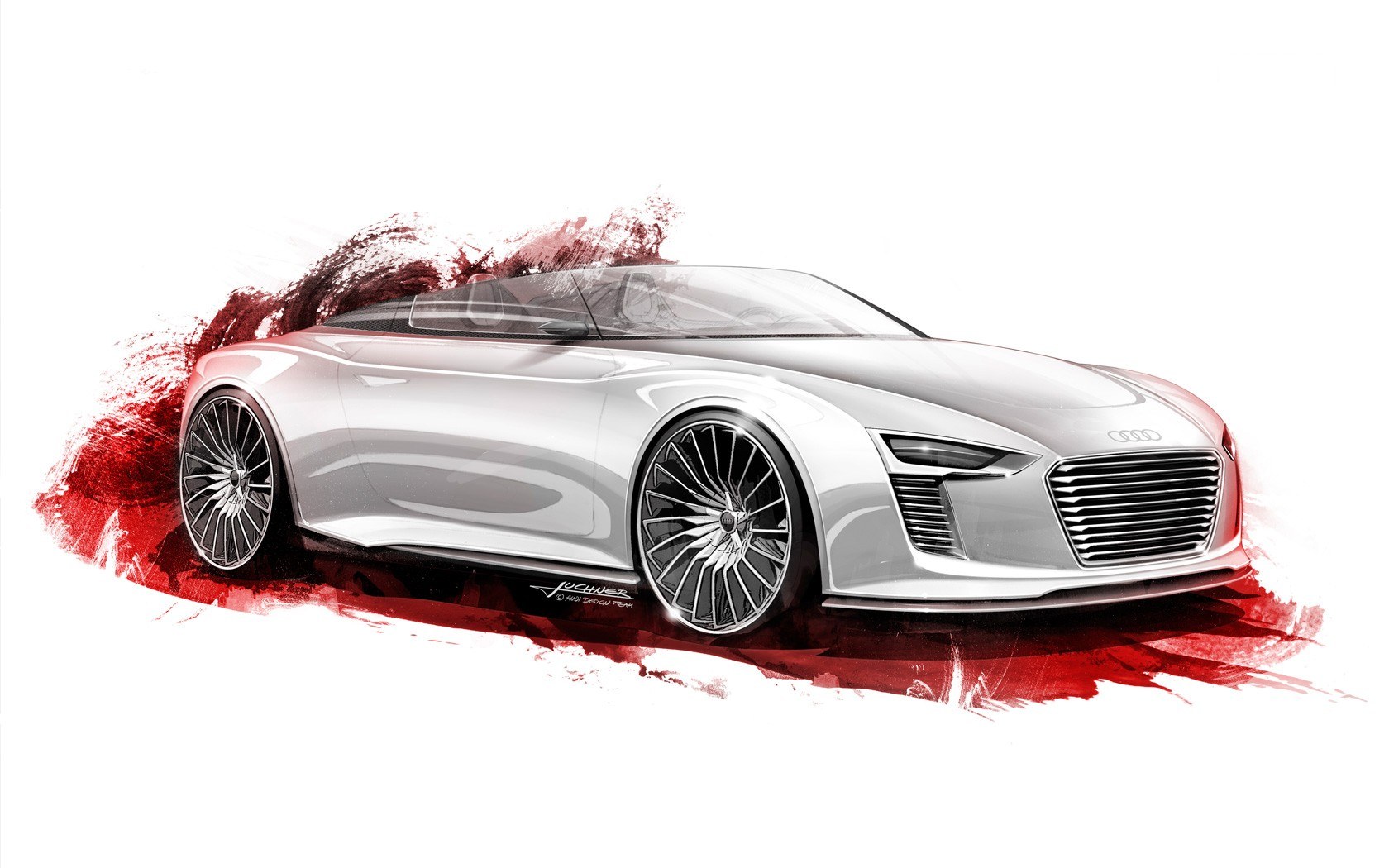 Audi concept car sketch