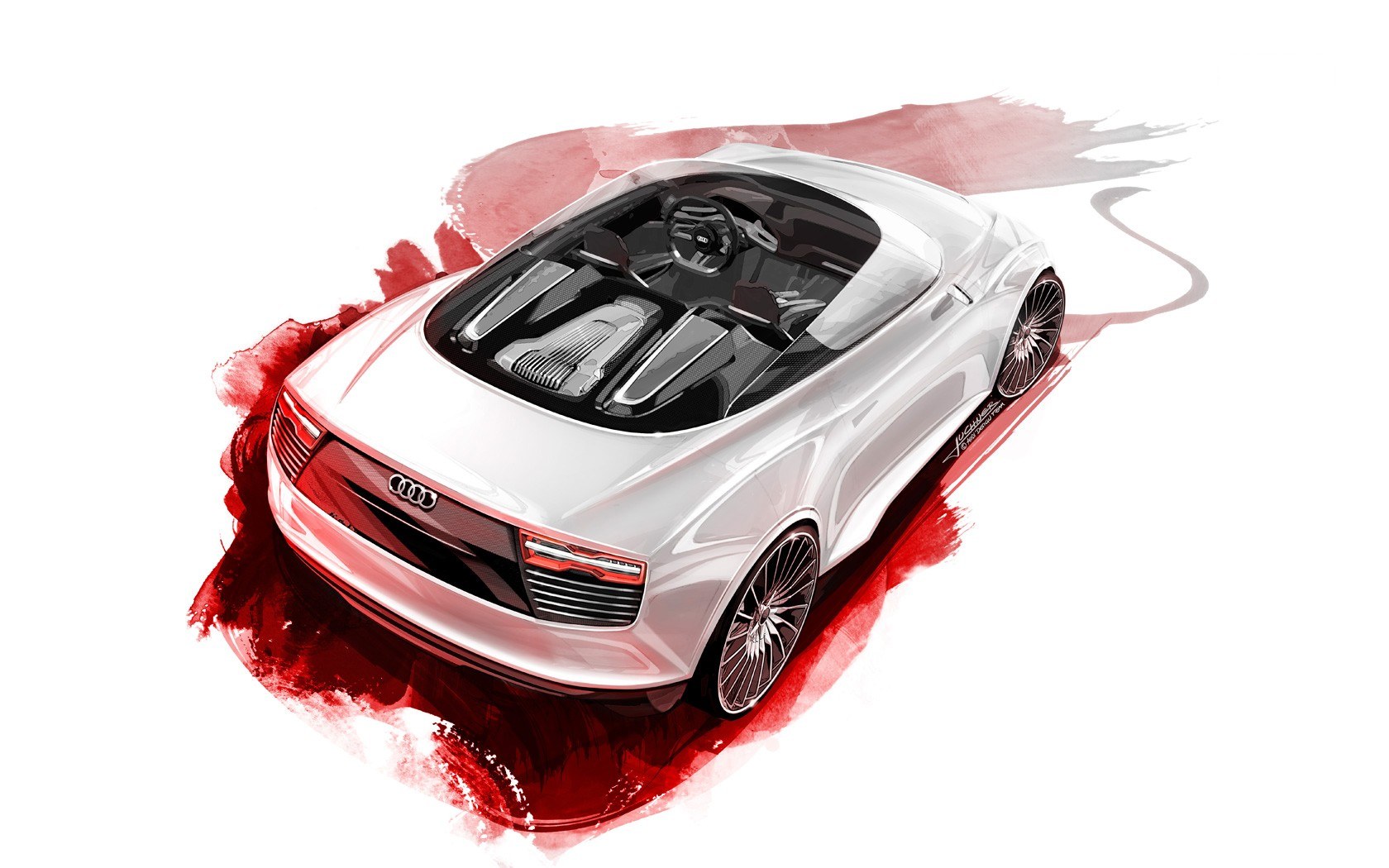 Audi concept car sketch