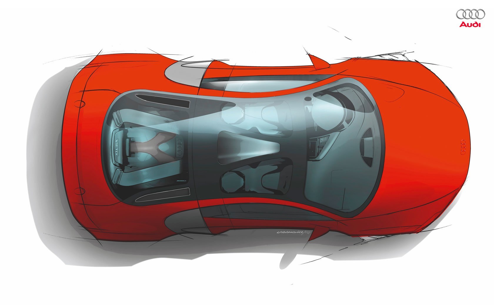 Audi concept car sketch