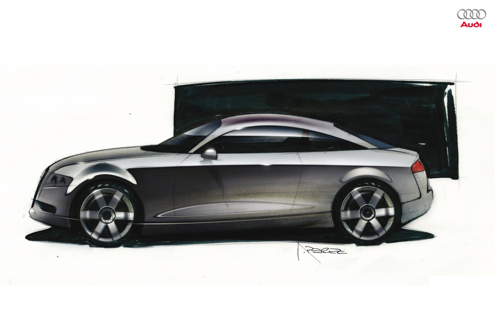 Audi concept car sketch