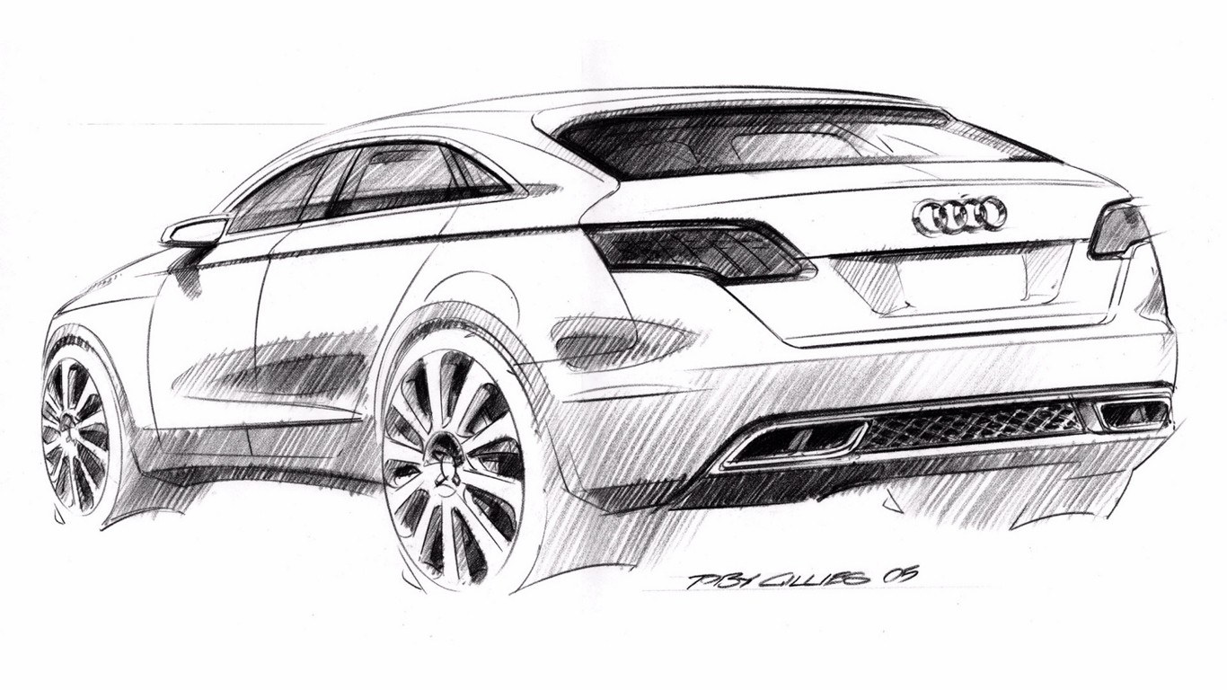 Audi concept car sketch