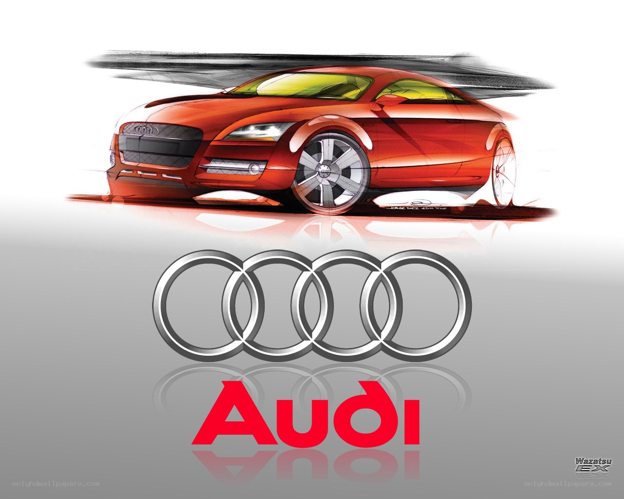 Audi concept car sketch