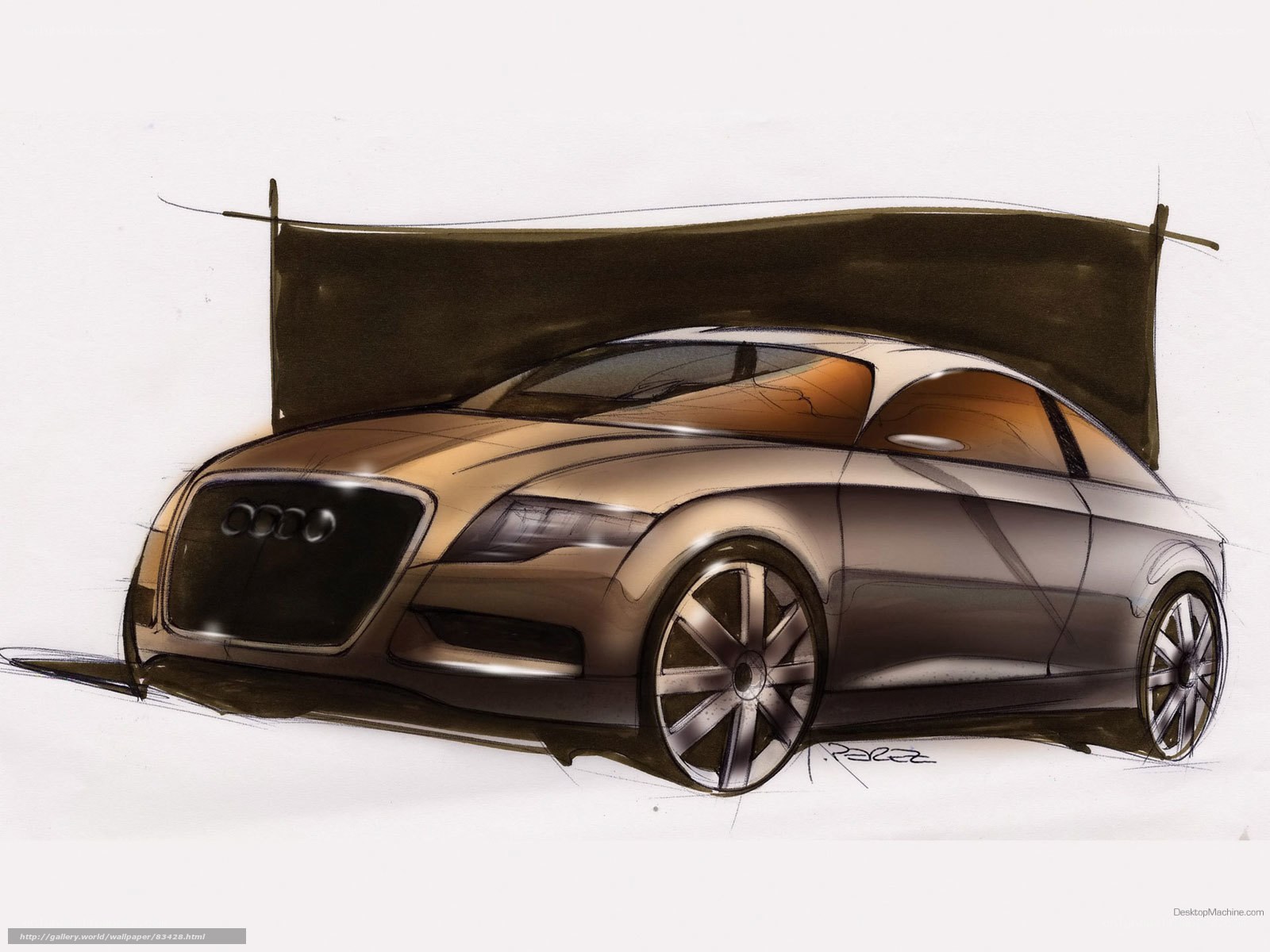 Audi concept car sketch