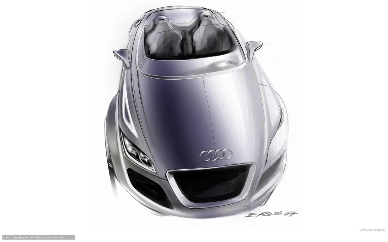 Audi concept car sketch