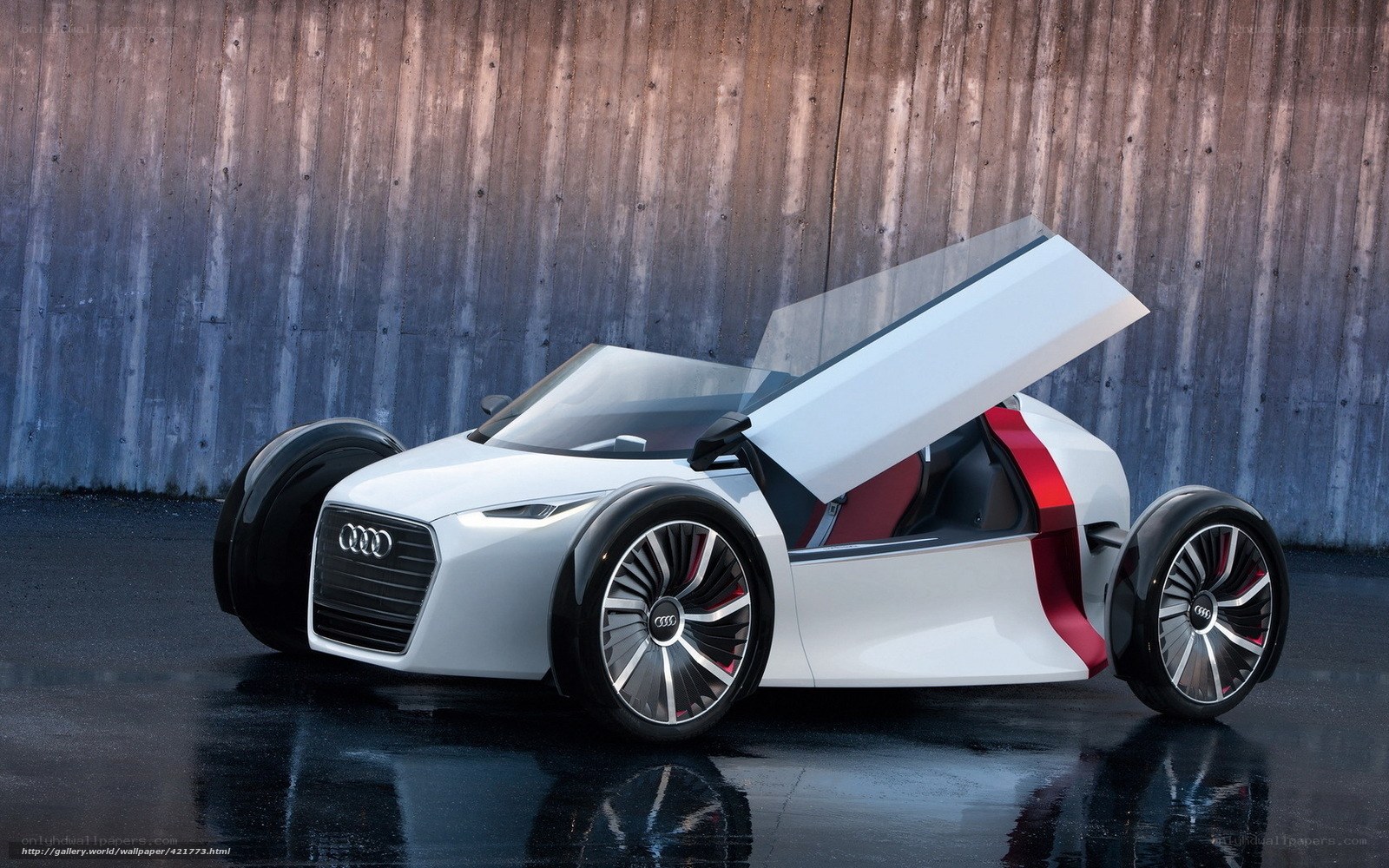 Audi concept car with gullwing door