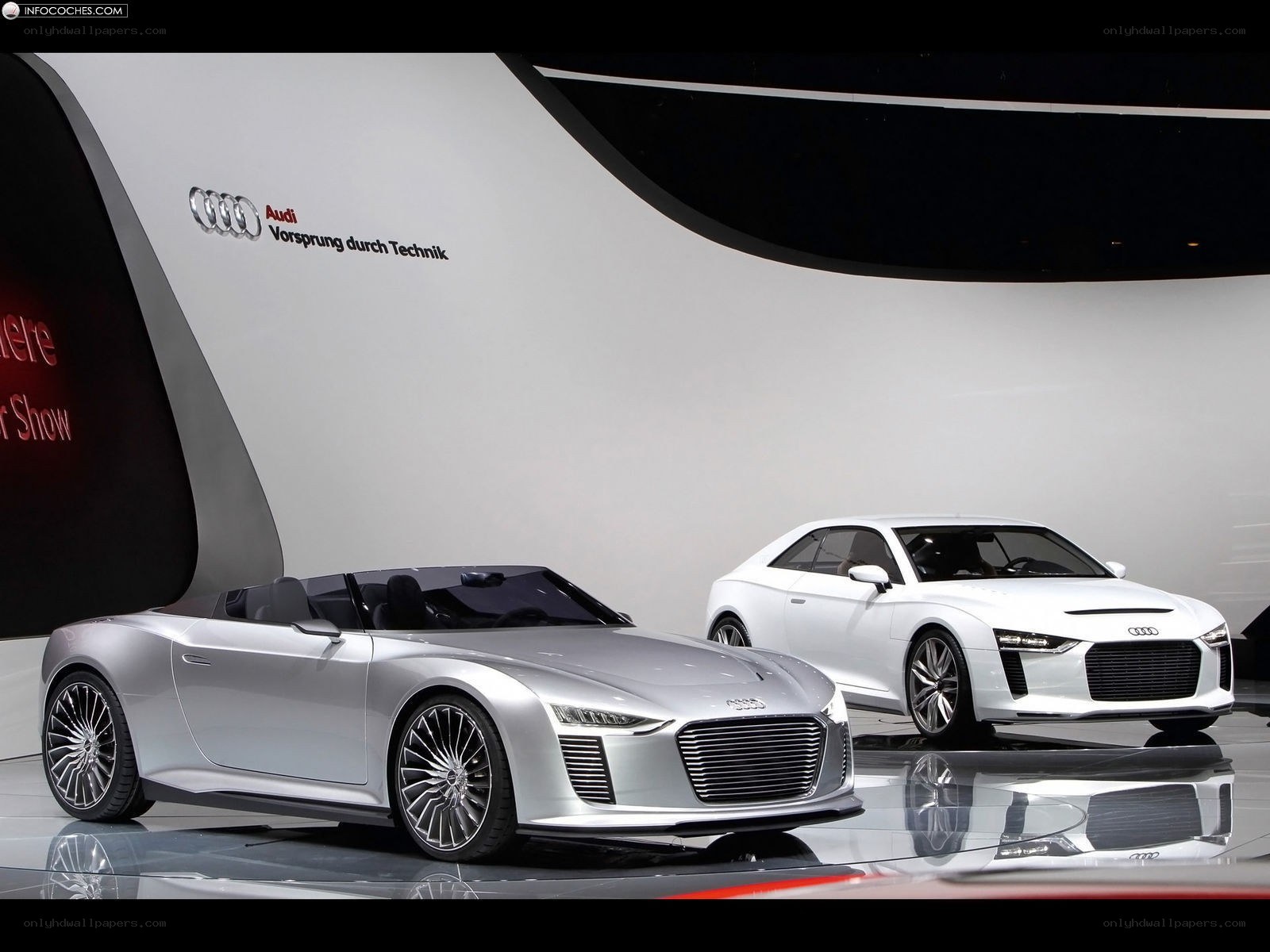 Audi concept cars on display