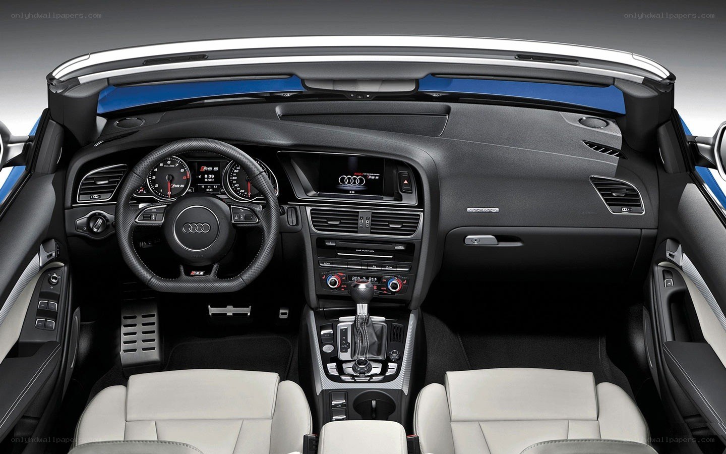 Audi convertible interior