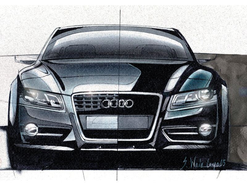 Audi Coupe design sketch