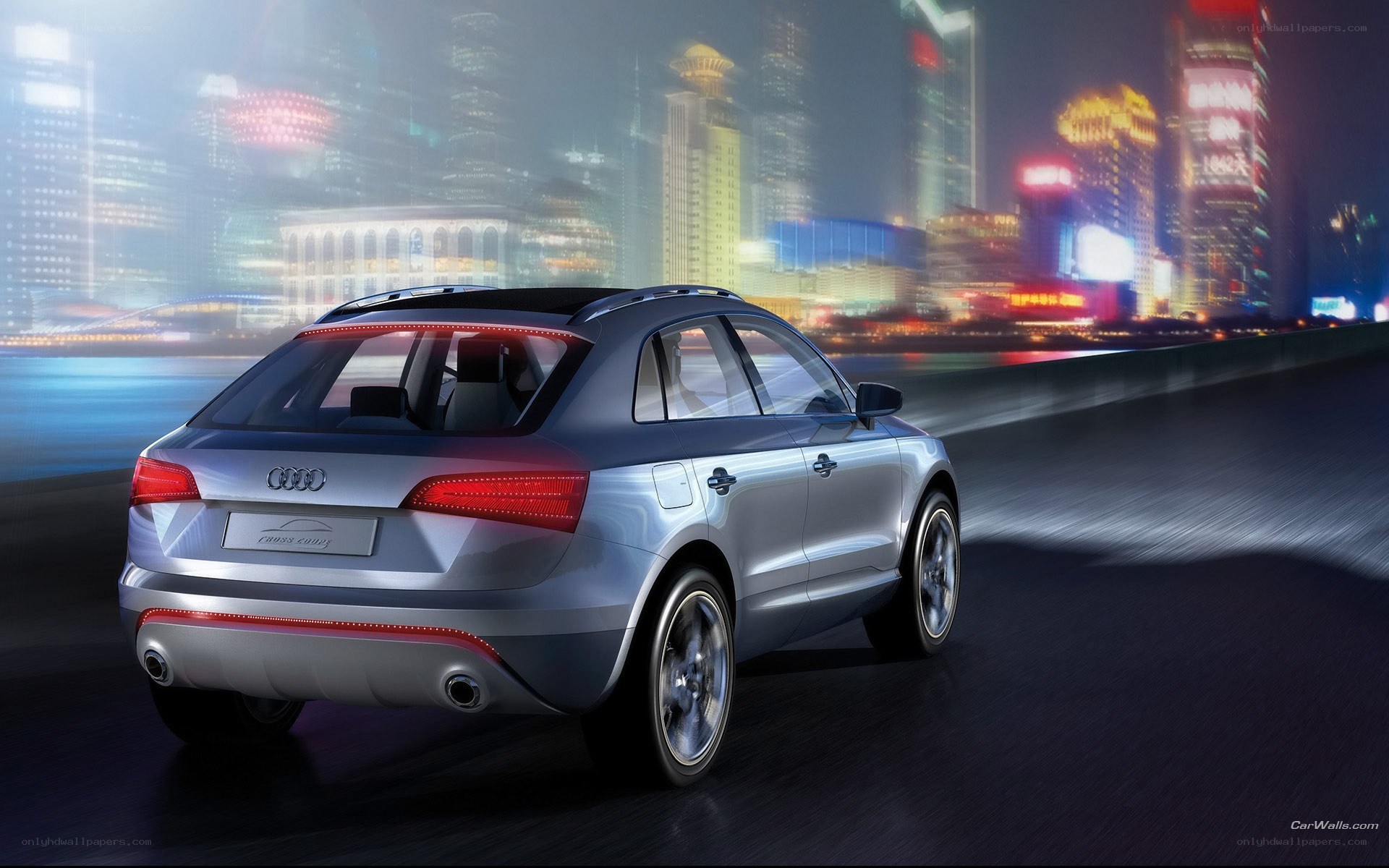 Audi Cross Coupe at night