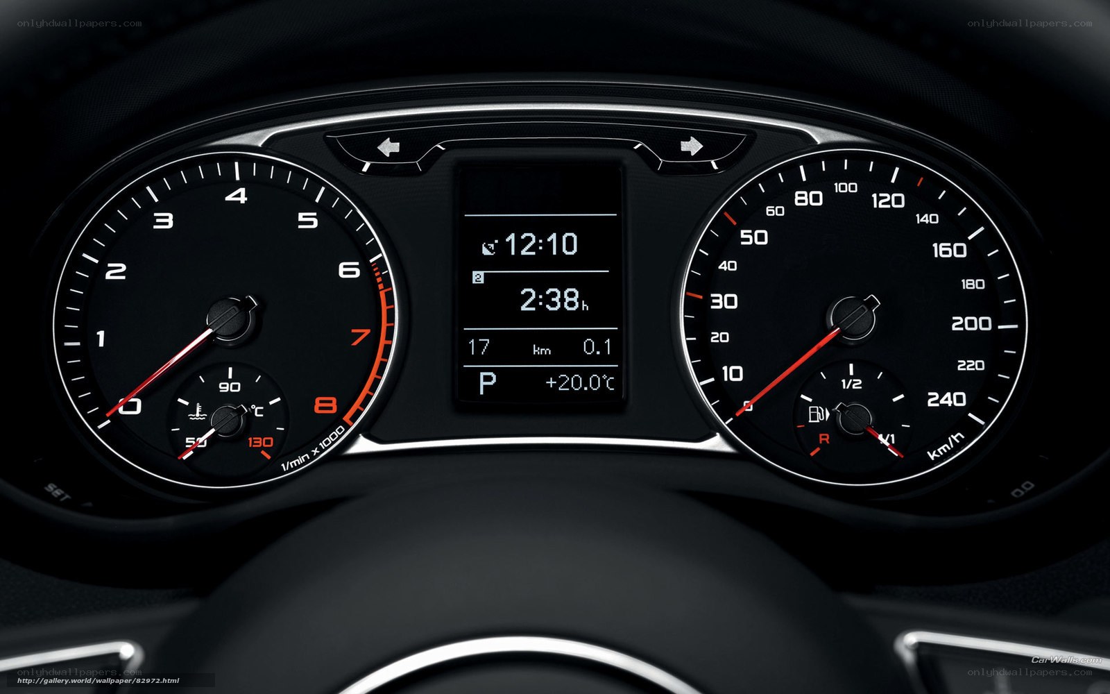 Audi dashboard close-up