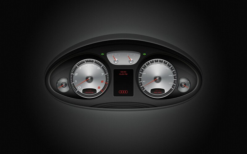 Audi dashboard instrument cluster