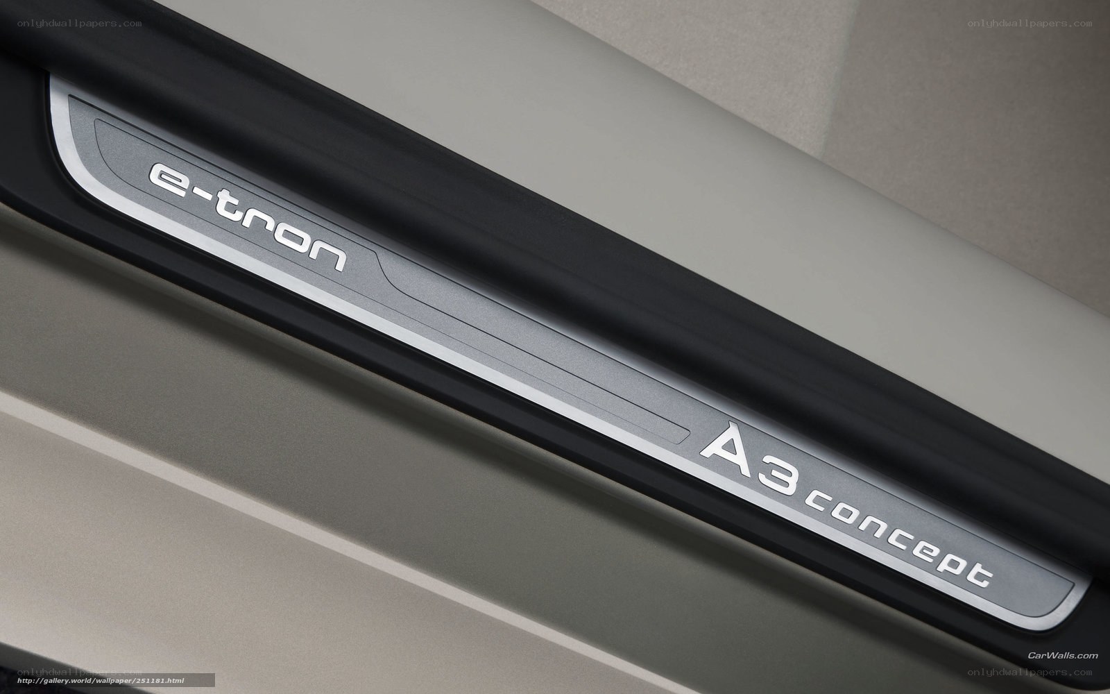 Audi e-tron A3 Concept door sill
