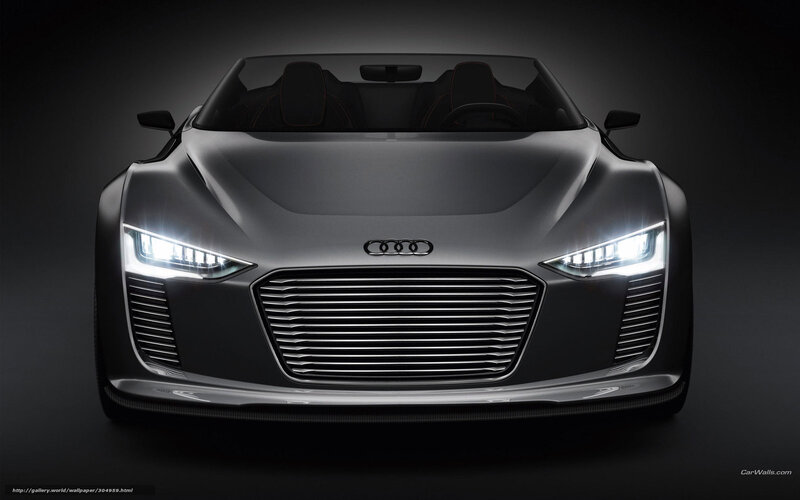Audi E-tron Concept Car — Black, Dramatic, 3d Render