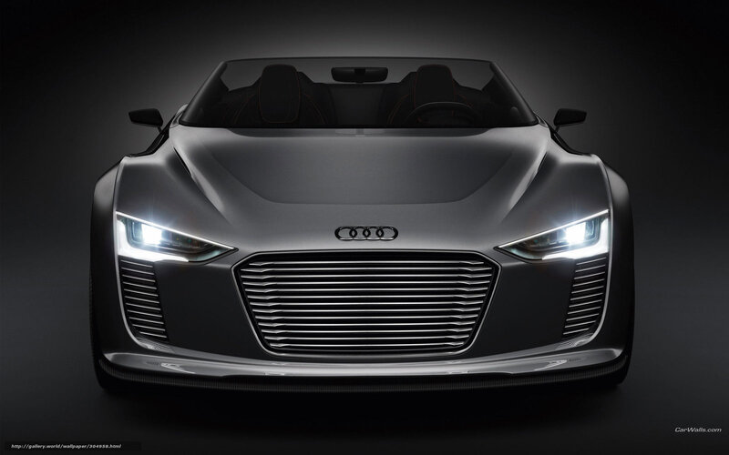 Audi E-tron Concept Car — Black, Dramatic
