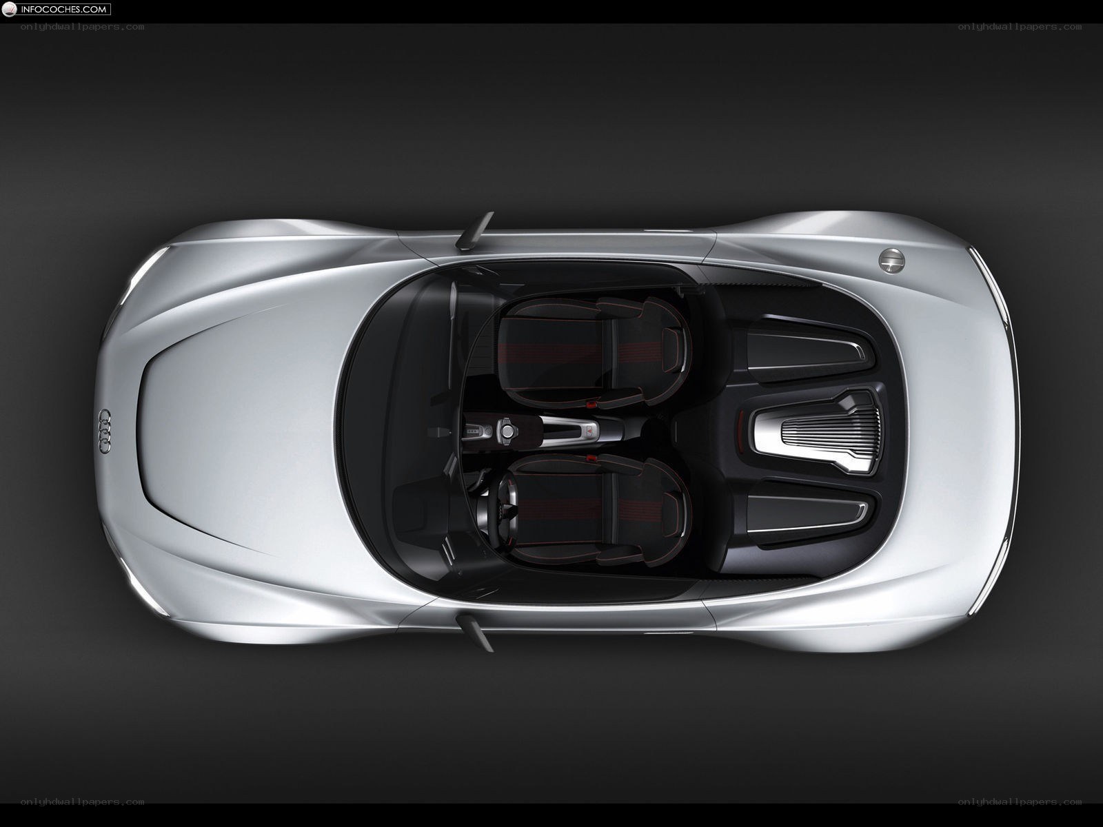 Audi e-tron Concept overhead view
