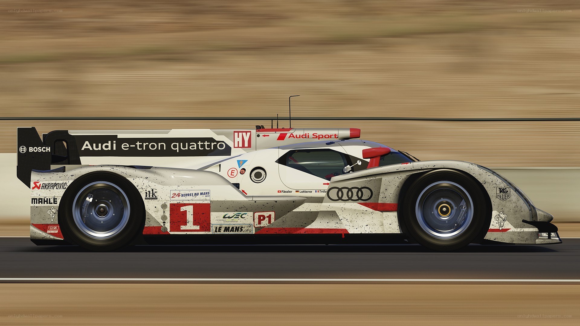 Audi e-tron quattro race car