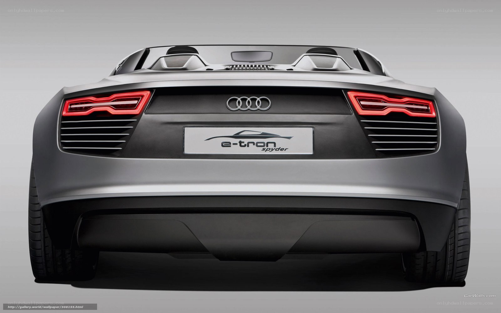 Audi e-tron Spyder rear view