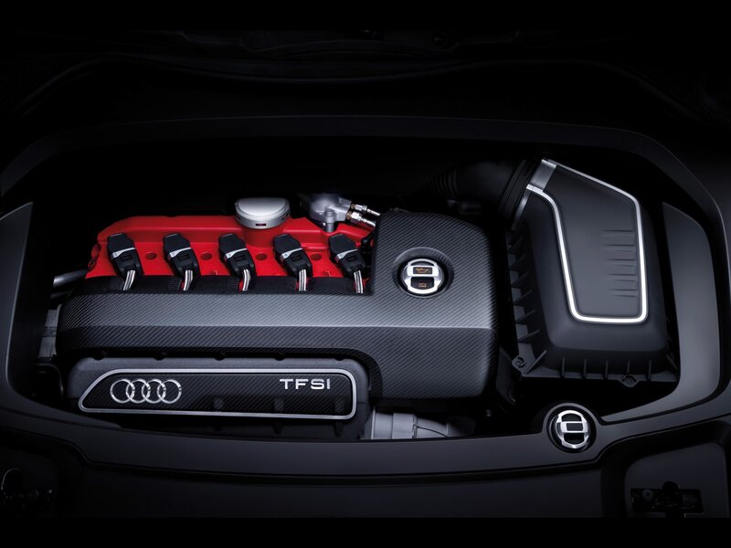 Audi Engine Bay — Black, Dramatic