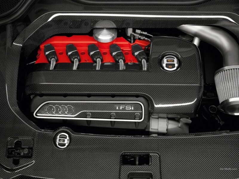 Audi Engine Bay — Black, Technical