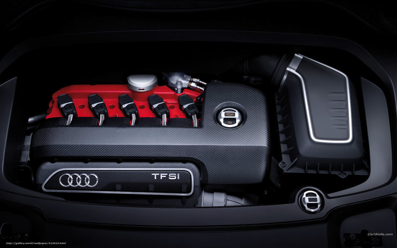 Audi Engine Bay — Black