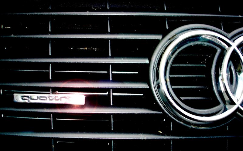 Audi grille with quattro badge