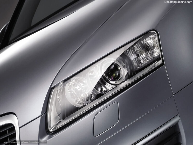 Audi headlight close-up