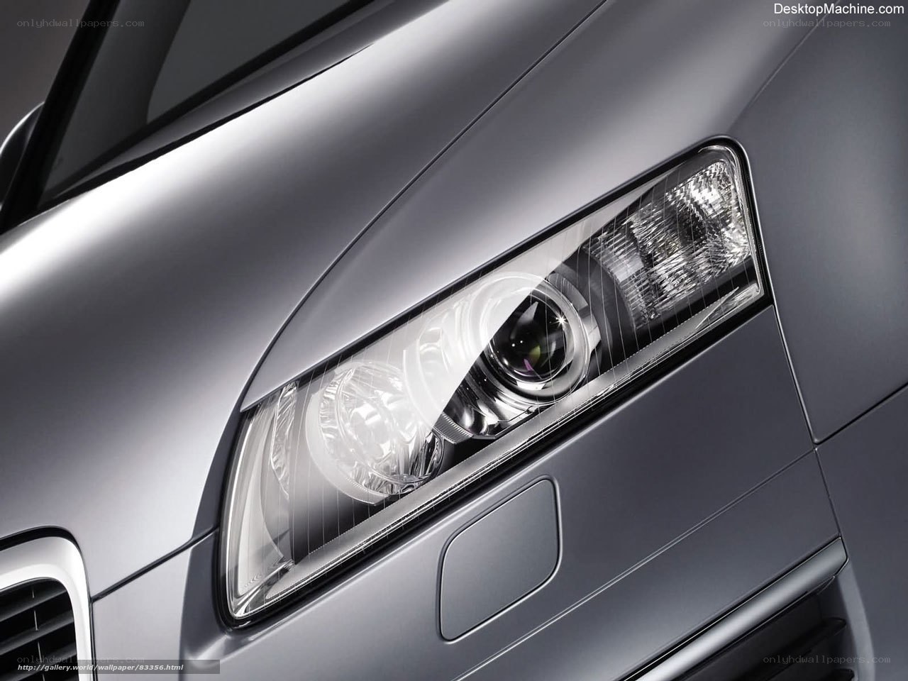 Audi headlight close-up